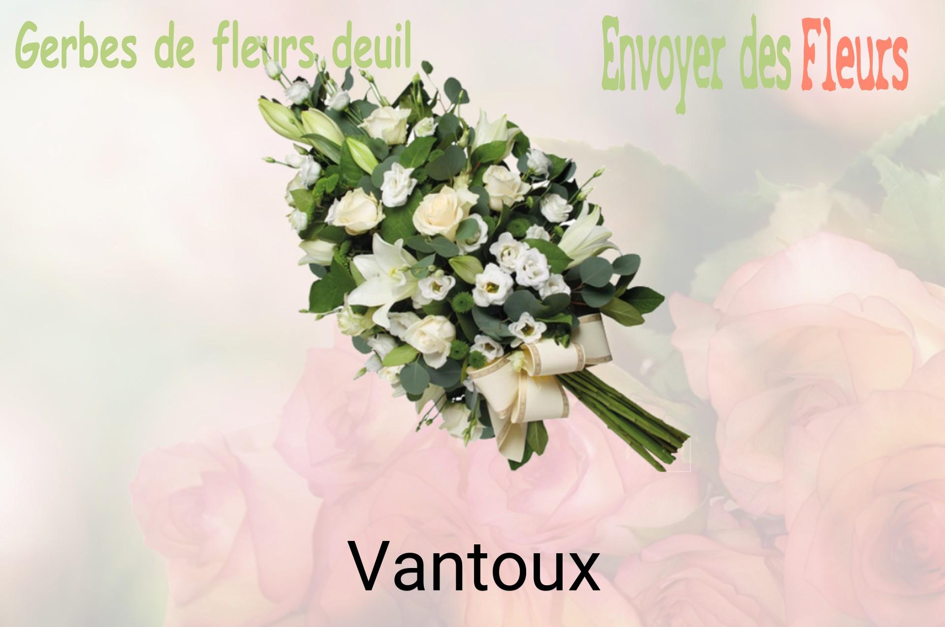 Gerbe de fleurs de deuil livrée à Vantoux